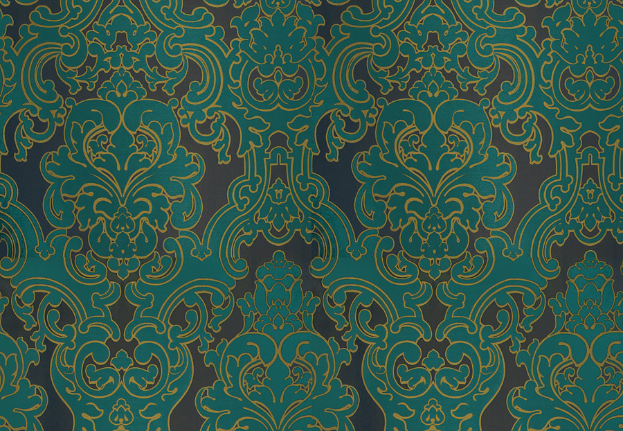 Ткань Fabricut Silk Nuances Lapis Del toro grand/Peacock