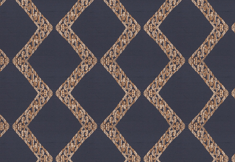 Ткань Fabricut Silk Nuances Lapis Hargitay/Navy