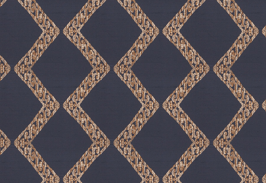 Ткань Fabricut Silk Nuances Lapis Hargitay/Navy