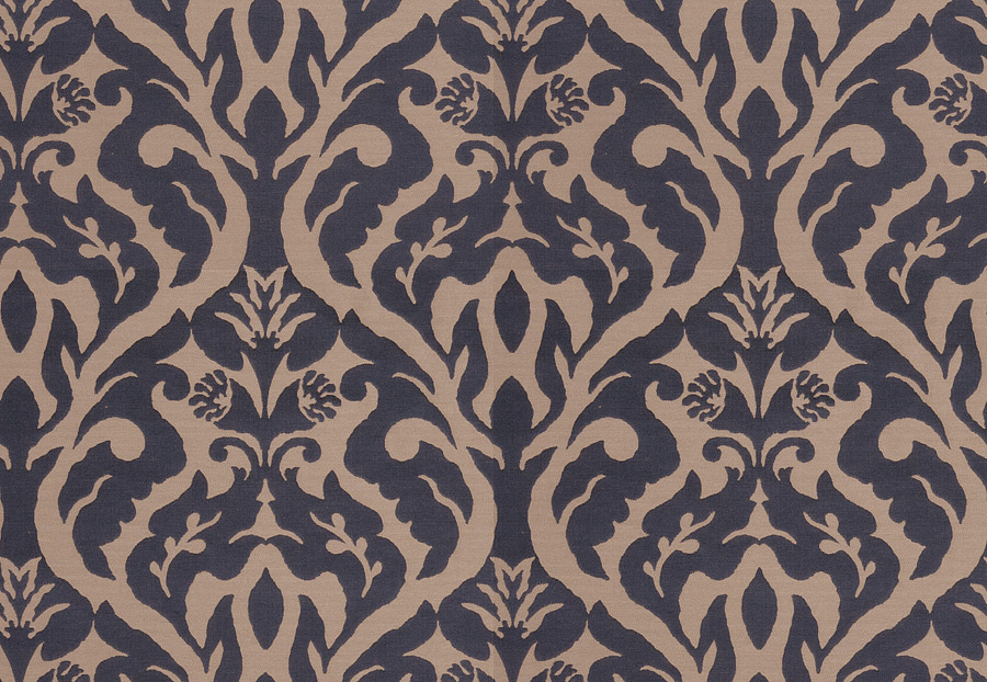 Ткань Fabricut Silk Nuances Lapis Costner Damask/Navy