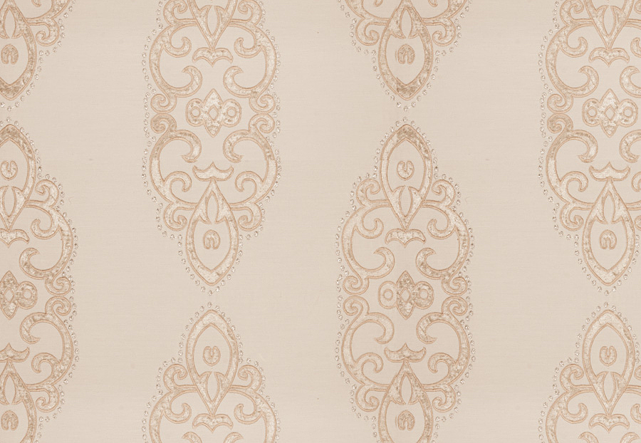 Ткань Fabricut Silk Nuances Natural Grier Medallion/Ecru