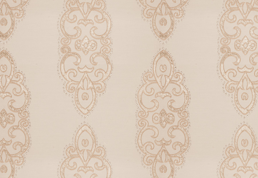 Ткань Fabricut Silk Nuances Natural Grier Medallion/Ecru
