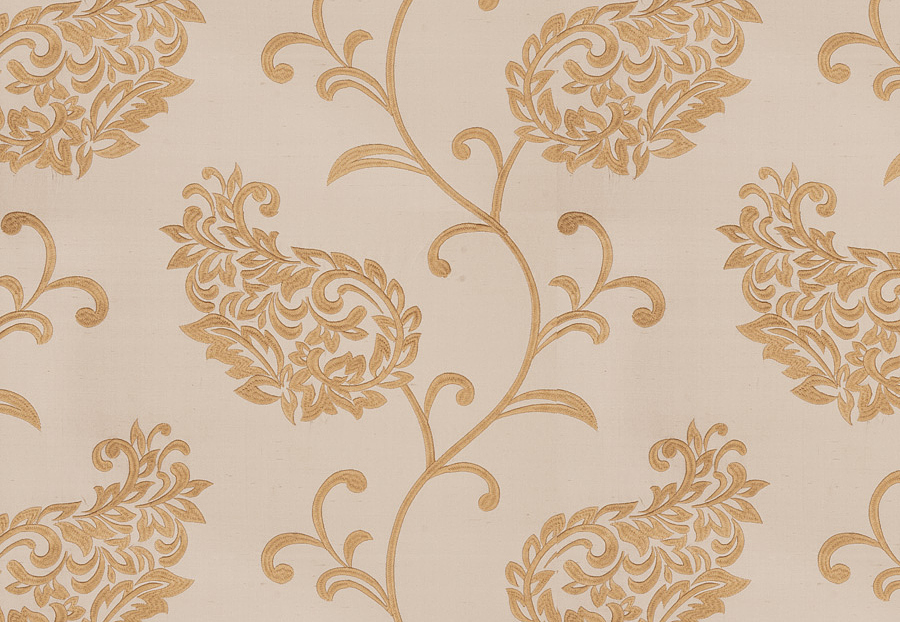 Ткань Fabricut Silk Nuances Natural Liotta paisley/Soapstone