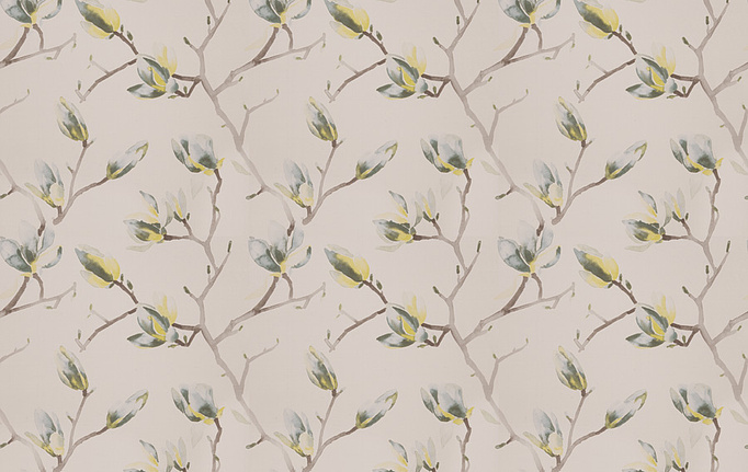 Американская ткань Fabricut, коллекция Silk Nuances Opal, артикул Pinkett floral/Seamist