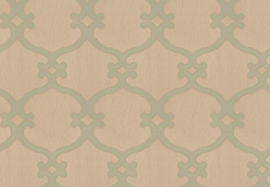 Ткань Fabricut Silk Nuances Opal Snipes lattice/Tidewater