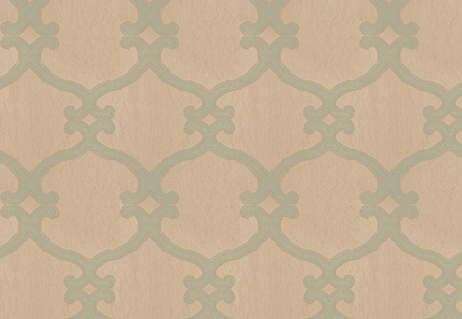 Ткань Fabricut Silk Nuances Opal Snipes lattice/Tidewater