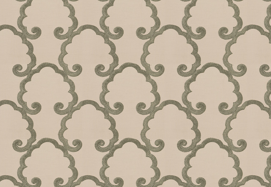 Ткань Fabricut Silk Nuances Opal Caviezel cloud/Tidewater
