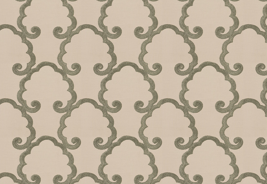 Ткань Fabricut Silk Nuances Opal Caviezel cloud/Tidewater