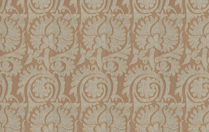 Американская ткань Fabricut, коллекция Silk Nuances Opal, артикул Duvall Damask/Glimmering lagoon