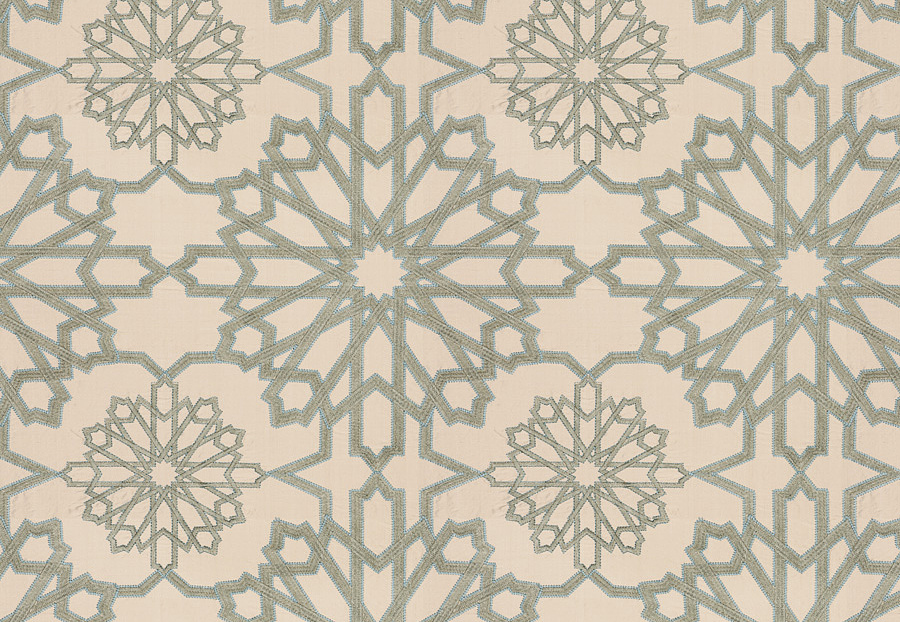 Ткань Fabricut Silk Nuances Opal Cheadle/Seamist
