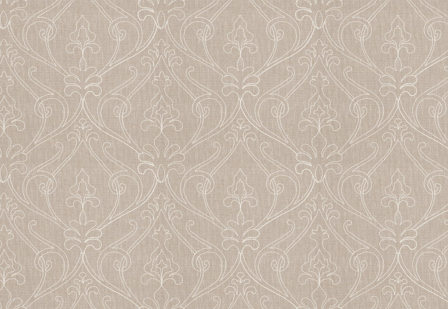 Ткань Fabricut Statement Sheers Flax Teddy Damask/Linen