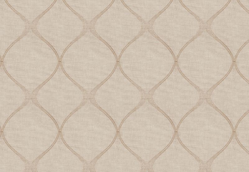 Ткань Fabricut Statement Sheers Flax Sibble ogee/Tan