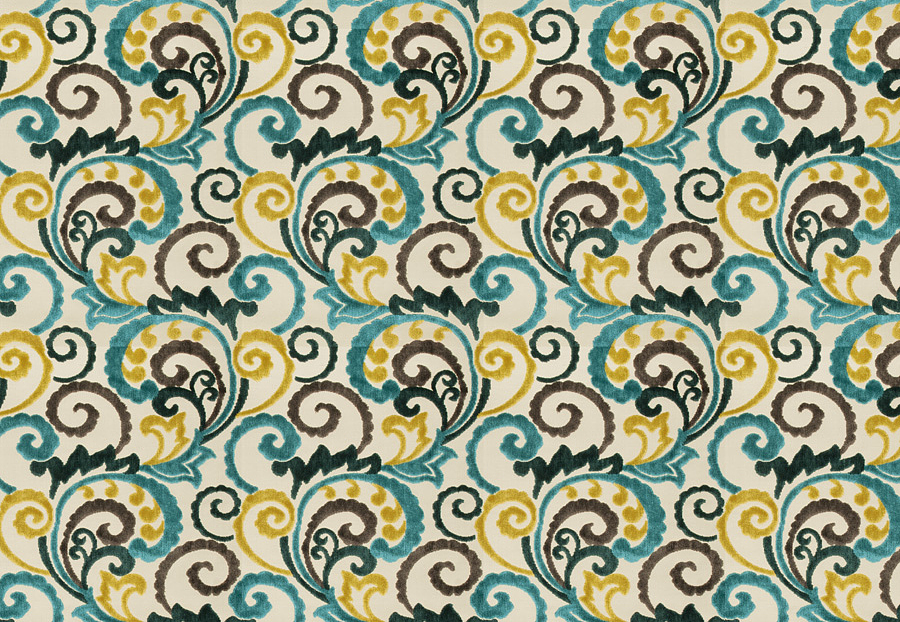 Ткань Fabricut Studio Cut Velvets Upholstery Jasmine/Caribe