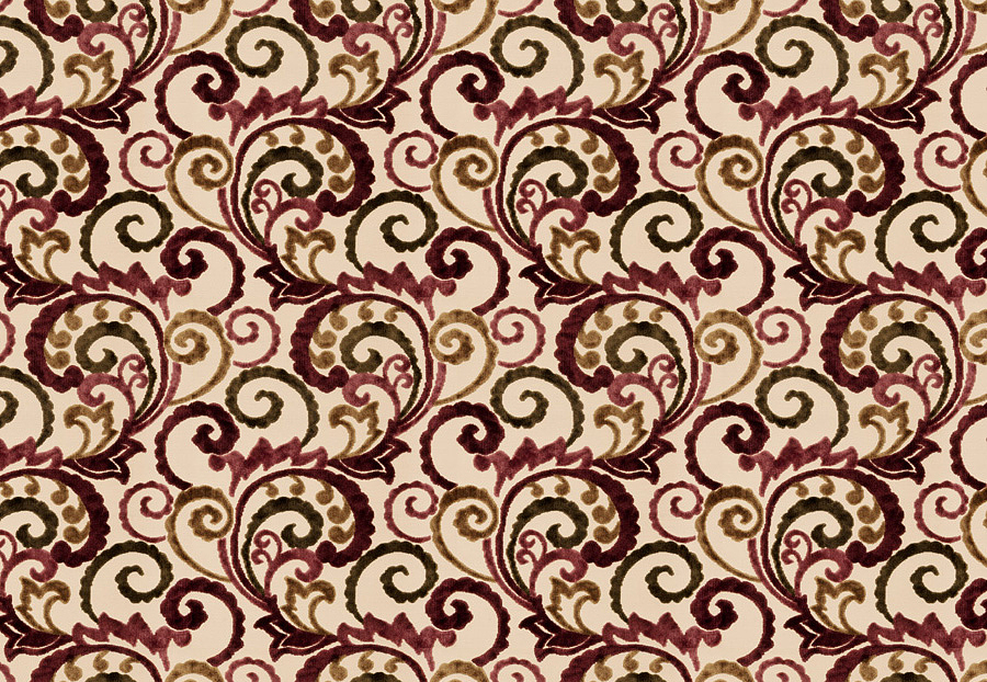 Ткань Fabricut Studio Cut Velvets Upholstery Jasmine/Mulberry