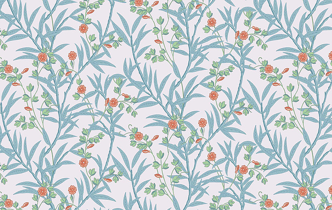 Английские обои Little Greene, коллекция National Trust Papers IV, артикул 0267BAHEATZ