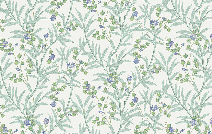 Английские обои Little Greene, коллекция National Trust Papers IV, артикул 0267BAMAMBO