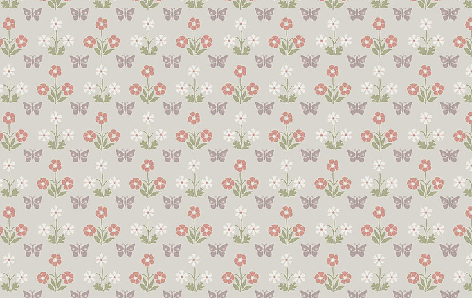 Английские обои Little Greene, коллекция National Trust Papers IV, артикул 0267BUFRENC