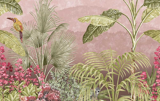 Английские панно и фотообои Little Greene, коллекция National Trust Papers IV, артикул 0267CABLUSH