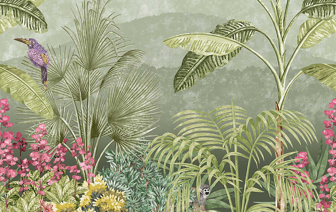 Английские панно и фотообои Little Greene, коллекция National Trust Papers IV, артикул 0267CABORIN