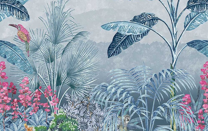 Английские панно и фотообои Little Greene, коллекция National Trust Papers IV, артикул 0267CAETRUR
