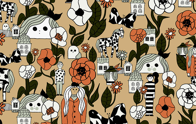 Итальянские обои Jannelli & Volpi, коллекция Marimekko 6, артикул 25165