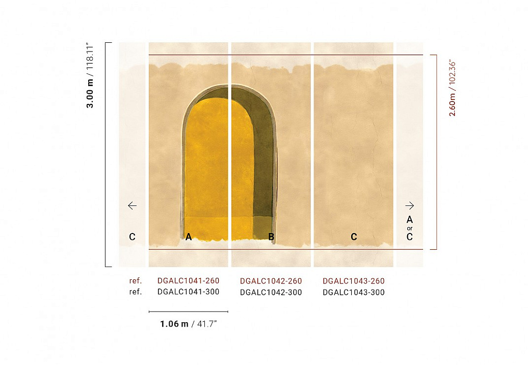 Панно и фотообои Khroma Terra DGALC1041-260