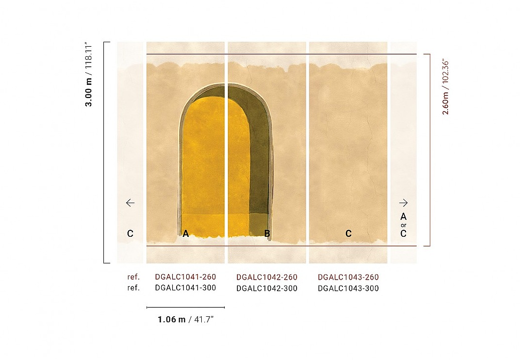 Панно и фотообои Khroma Terra DGALC1041-260