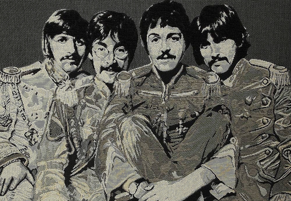 Ткань Andrew Martin The Beatles FAB4 Large/Antracite