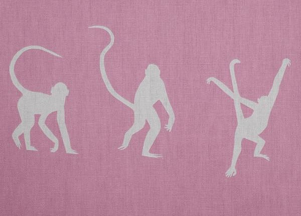 Ткань Andrew Martin Holly Frean Monkey Puzzle/Pink