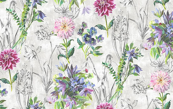 Английская ткань Designers Guild, коллекция Jardin Des Plantes, артикул FDG2558/01