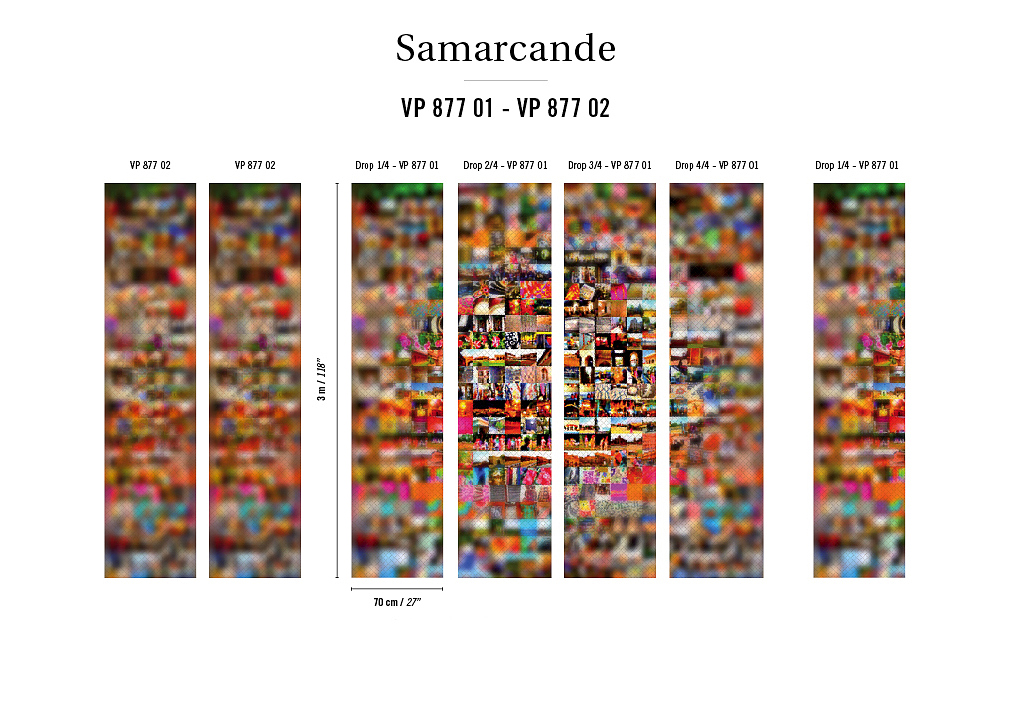 Панно и фотообои Elitis Samarcande VP87702