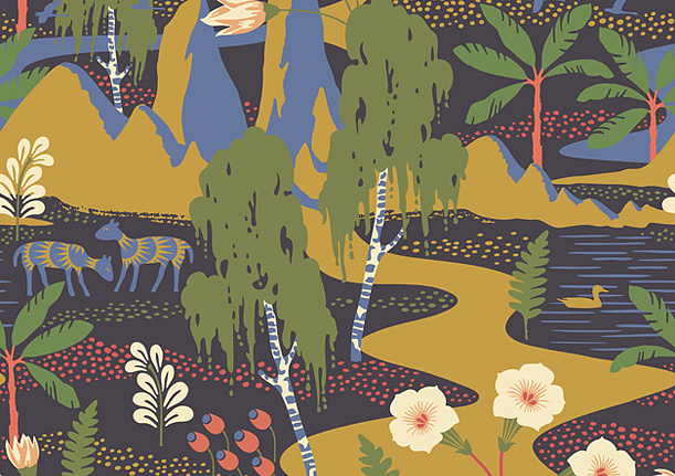 Панно и фотообои Borastapeter Wonderland by Hanna Werning 1481