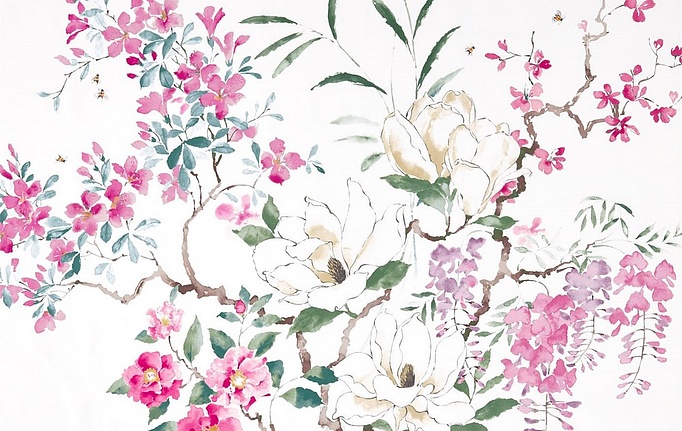Английская ткань Sanderson, коллекция Waterperry Prints & Embroideries, артикул 226292
