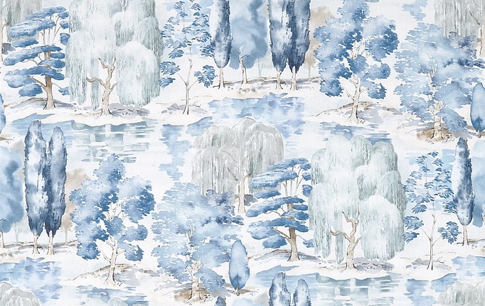 Английская ткань Sanderson, коллекция Waterperry Prints & Embroideries, артикул 226267
