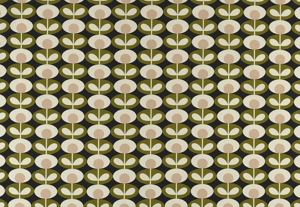 Ткань Orla Kiely Prints-Volume One OvalFlower/Seagrass