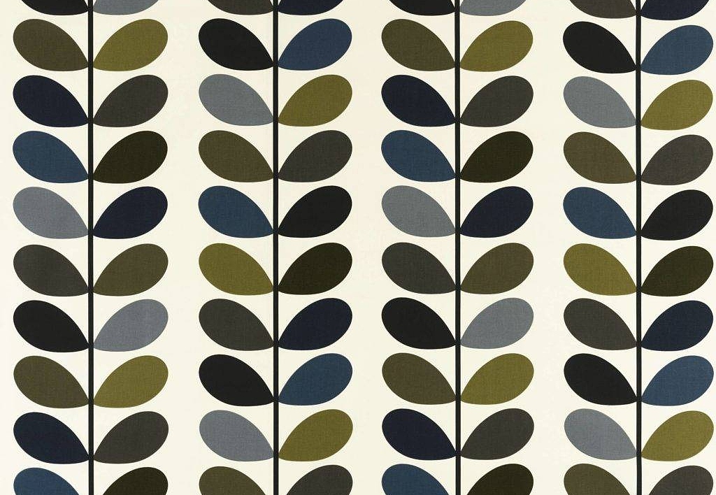 Ткань Orla Kiely Prints-Volume One MultiStem/Moss