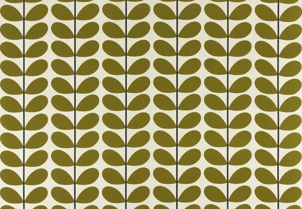 Ткань Orla Kiely Prints-Volume One TwoColourStem/Olive