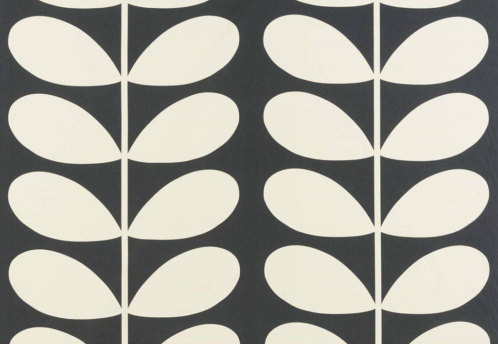 Ткань Orla Kiely Prints-Volume One GiantStem/CoolGrey