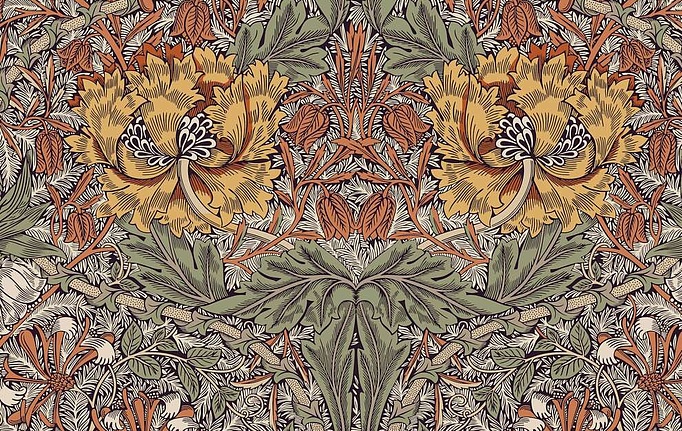 Российская ткань Серебрянная Студия (Silver Studio), коллекция Casselmae, артикул D701-03-TW