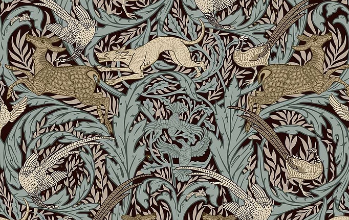 Российская ткань Серебрянная Студия (Silver Studio), коллекция Casselmae, артикул D702-01-TW
