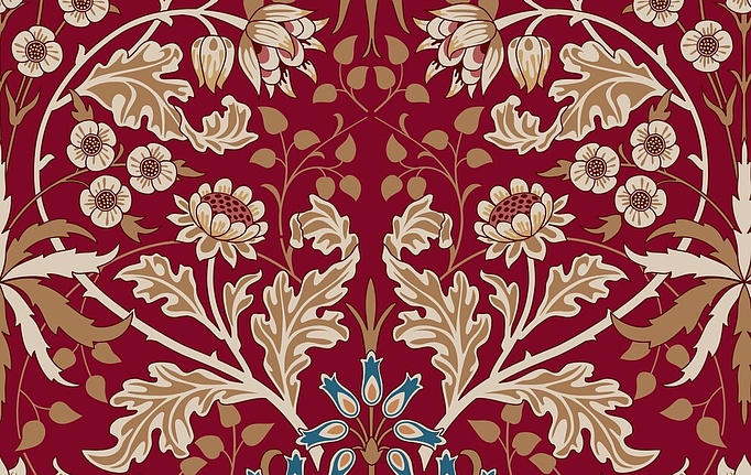 Российская ткань Серебрянная Студия (Silver Studio), коллекция Casselmae, артикул D609-02-TW