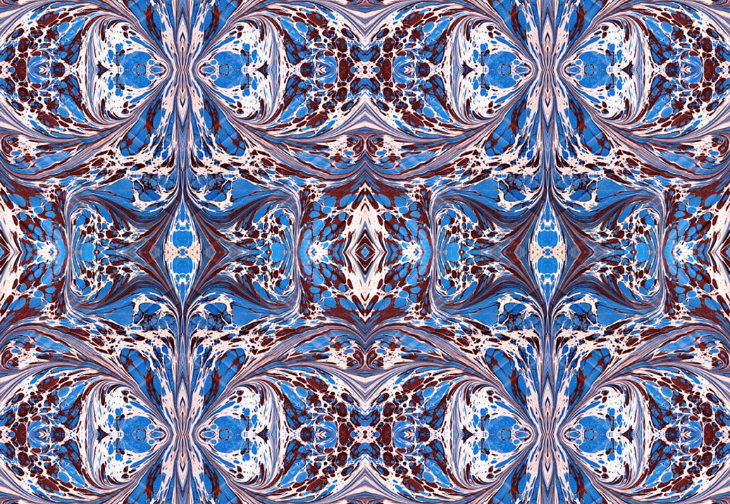 Ткань Susi Bellamy Velvet Fabric Fantasy/Blue