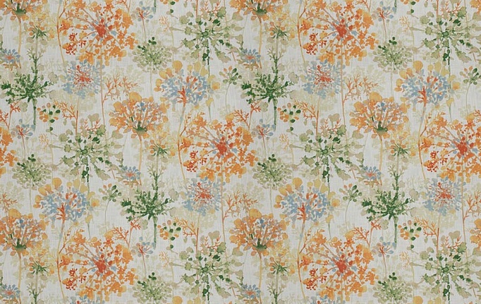 Американская ткань Fabricut, коллекция Vignettes Vol.XVI Garden, артикул Make-up floral/Orange blossom