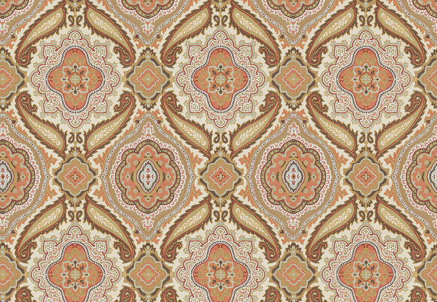 Ткань Fabricut Vignettes Vol.XVI Garden Somebody/Coral