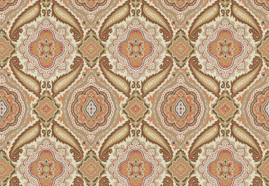 Ткань Fabricut Vignettes Vol.XVI Garden Somebody/Coral