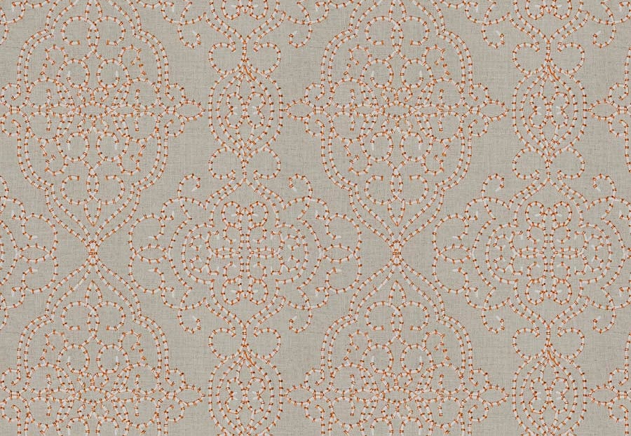 Ткань Fabricut Vignettes Vol.XVI Garden Indie Damask/Sunset