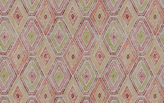 Американская ткань Fabricut, коллекция Vignettes Vol.XVI Garden, артикул Ingenue diamond/Marsala