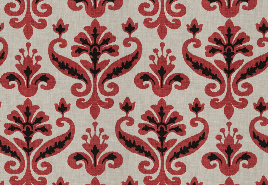 Ткань Fabricut Vignettes Vol.XVI Garden Livia/Cardinal
