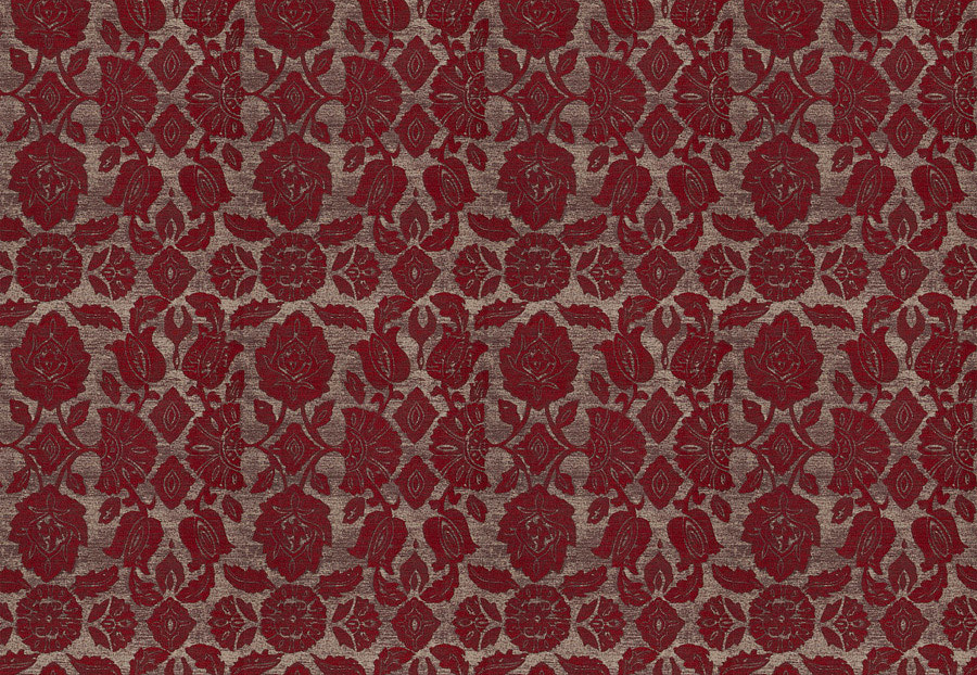 Ткань Fabricut Vignettes Vol.XVI Garden Leitmotif/Scarlet