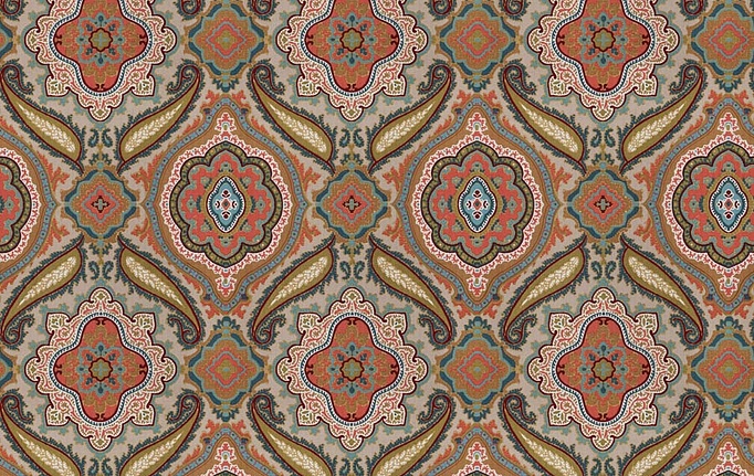 Американская ткань Fabricut, коллекция Vignettes Vol.XVI Garden, артикул Somebody/Vermillion
